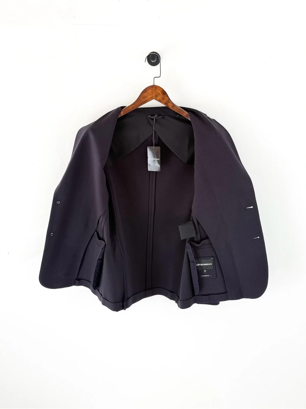 NEW Emporio Armani Navy Blue Stretch Italian Blazer Sport Coat 38R